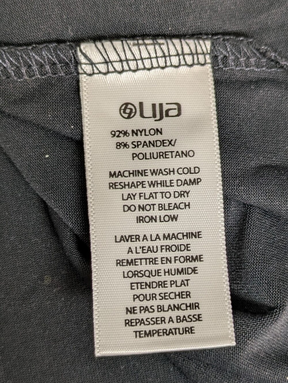 LIJA Golf Black Sleeveless Athletic Tank Top Medium Assymetrical Zipper - Picture 6 of 6